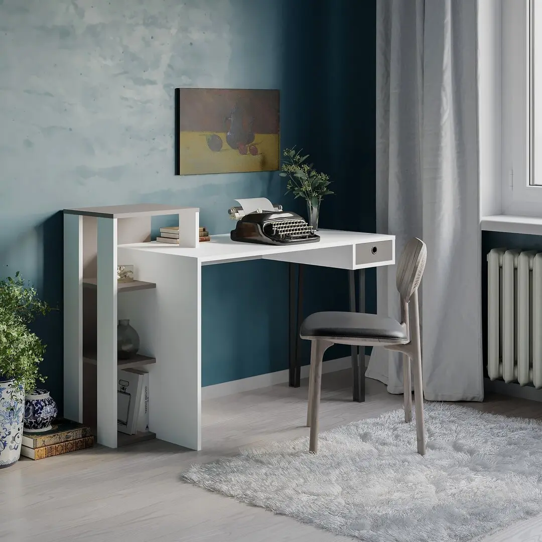 Письменный стол Showdeko Loyd (White/Light Mocha)