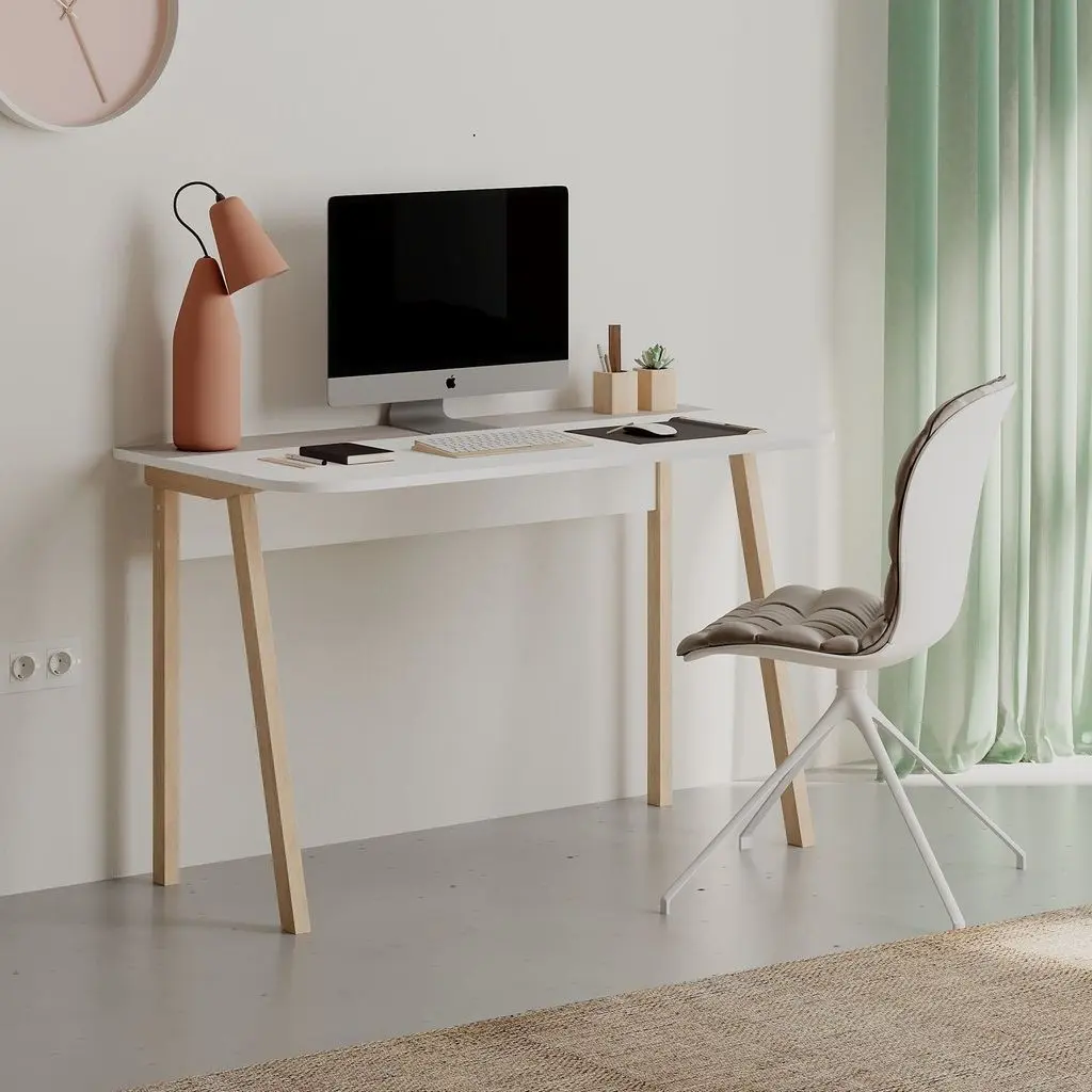 Письменный стол Showdeko Luton (White/Light Mocha) - 3