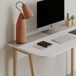 Письменный стол Showdeko Luton (White/Light Mocha) Thumb