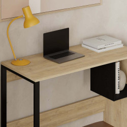 Masa de birou Showdeko Model 4 (Oak/Black) Thumb