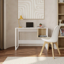Masa de birou Showdeko Model 4 (White/Oak)