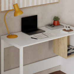 Masa de birou Showdeko Model 4 (White/Oak) Thumb