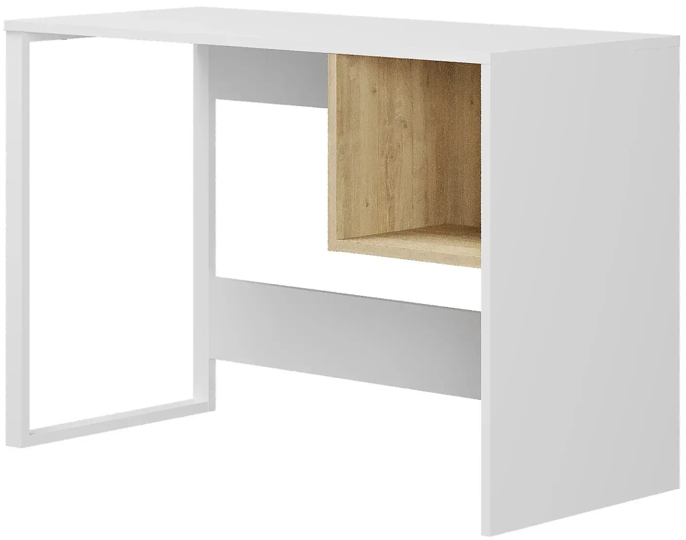 Masa de birou Showdeko Model 4 (White/Oak) - 5