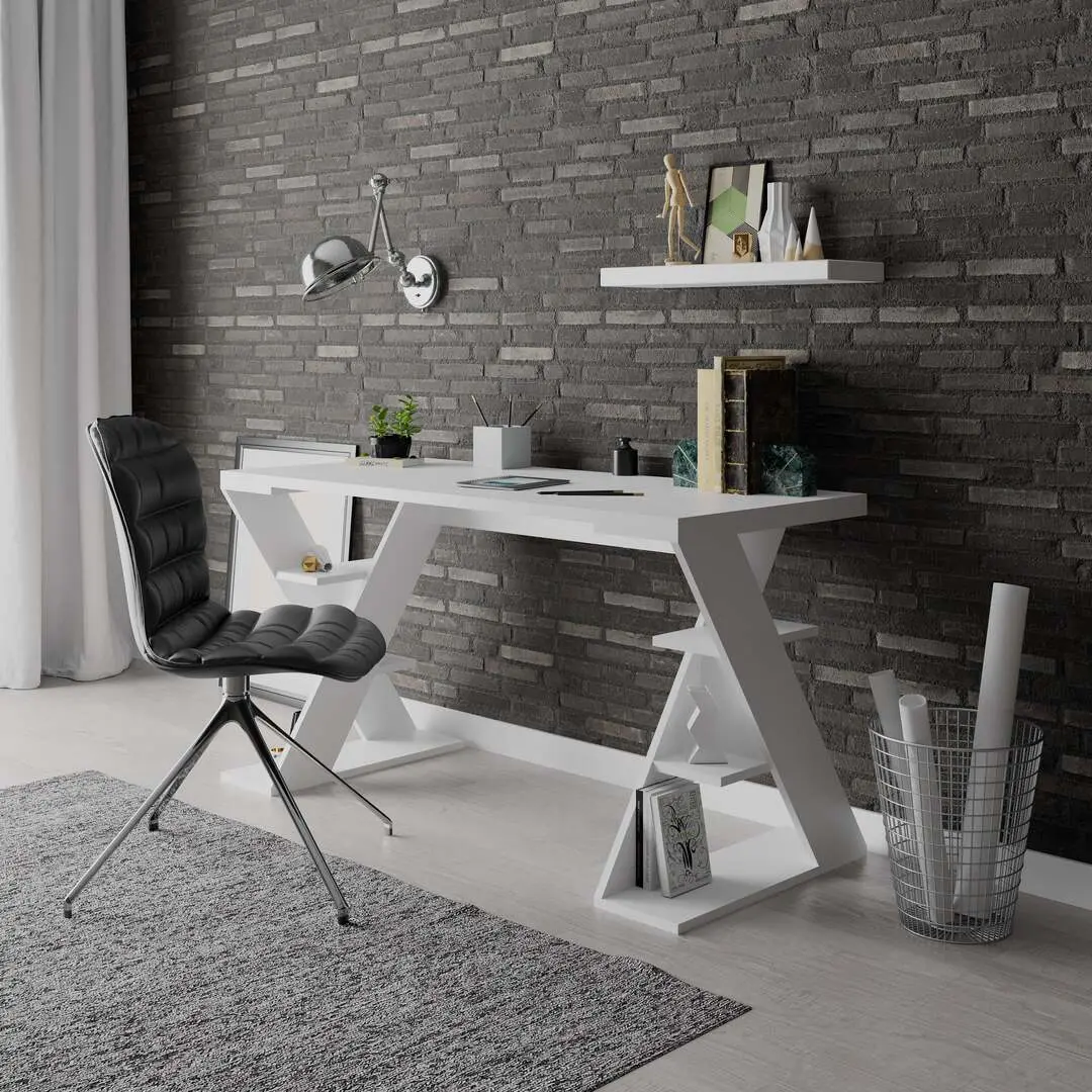 Masa de birou Showdeko Papillon (White)