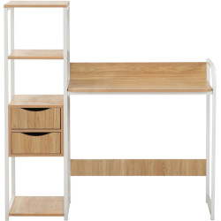 Письменный стол Tempo Kondela Elgio (Oak/White) Thumb