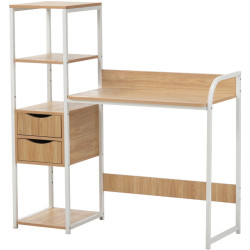 Письменный стол Tempo Kondela Elgio (Oak/White) Thumb