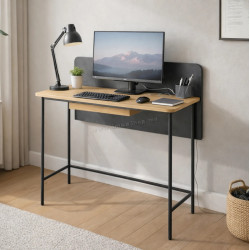 Masa de birou Tempo Kondela Kompus (Oak/Black)