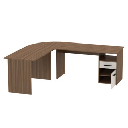 Письменный стол Tempo Kondela Maurus NEW MA11 (Tabacco Walnut/Cashmere) Thumb