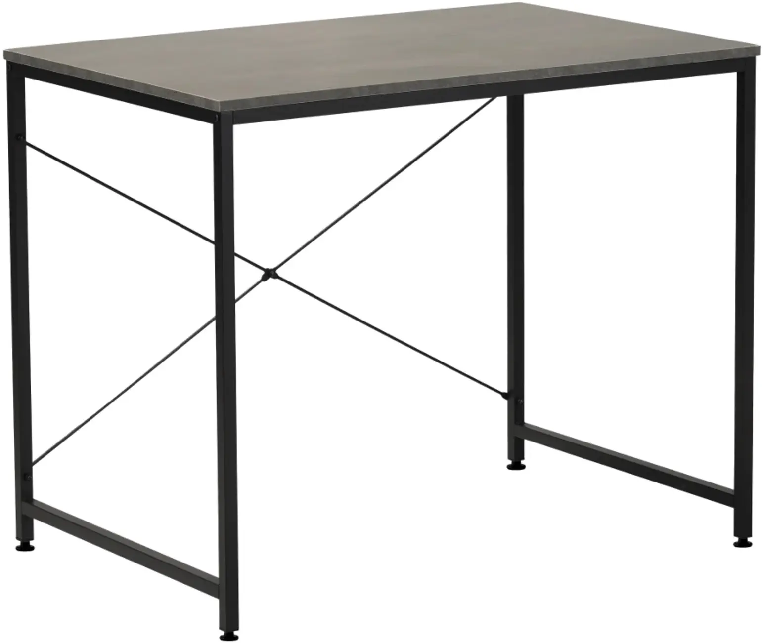 Masa de birou Tempo Kondela Mellora 90x60 (Concrete/Black) - 2