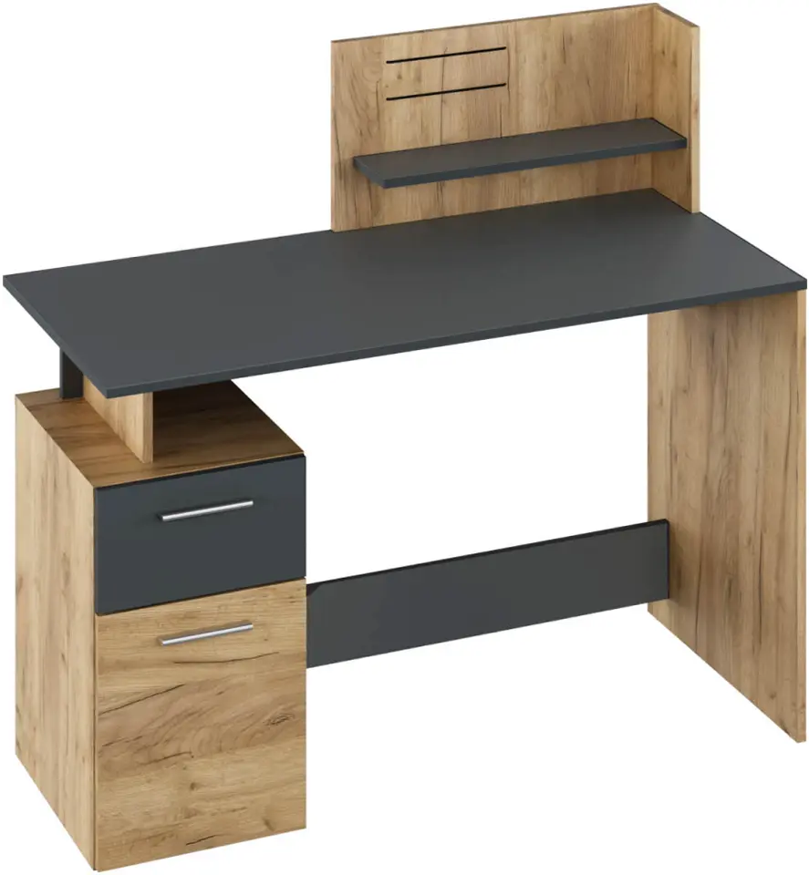 Masa de birou Tempo Kondela Platon New (Artisan Oak/Graphite)