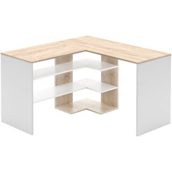 Masa de birou Tempo Kondela Tamari (Sonoma Oak/White) Thumb