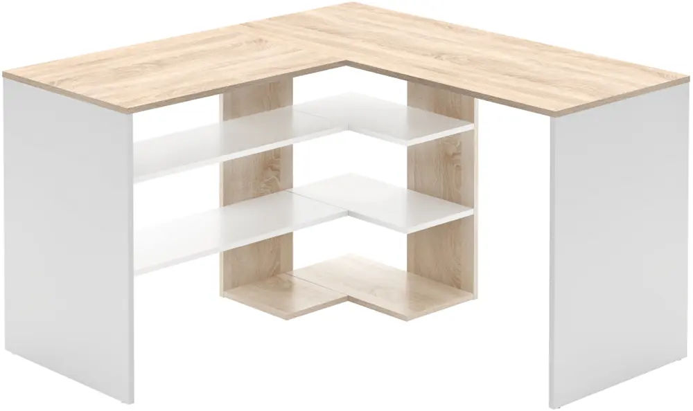 Masa de birou Tempo Kondela Tamari (Sonoma Oak/White)