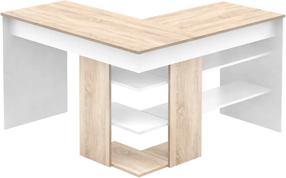 Masa de birou Tempo Kondela Tamari (Sonoma Oak/White)