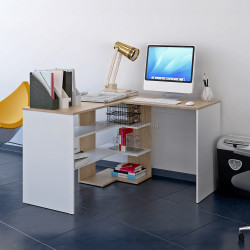 Masa de birou Tempo Kondela Tamari (Sonoma Oak/White)