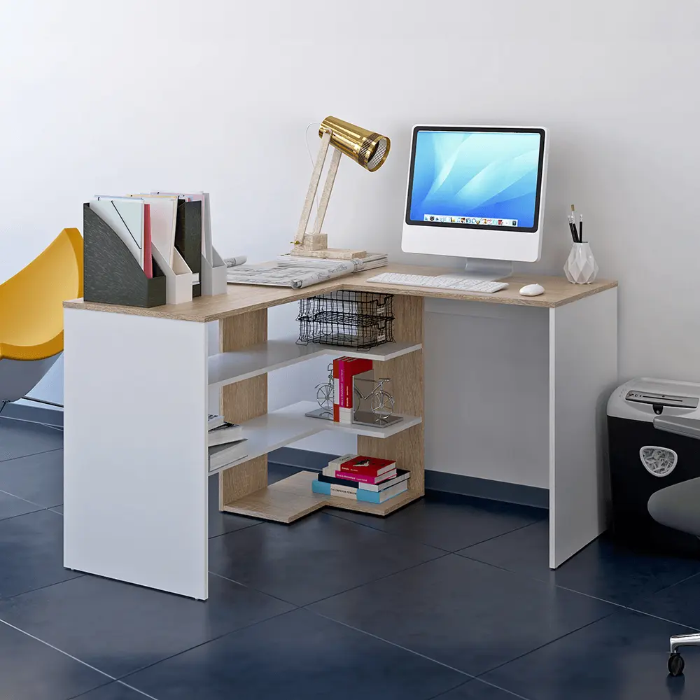 Masa de birou Tempo Kondela Tamari (Sonoma Oak/White)