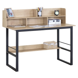 Письменный стол Tempo Kondela Tamis (Oak/Black) Thumb