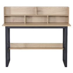 Письменный стол Tempo Kondela Tamis (Oak/Black) Thumb