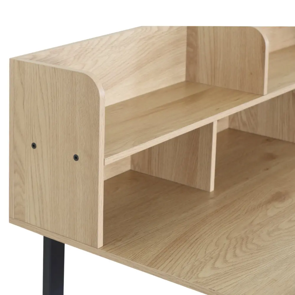 Письменный стол Tempo Kondela Tamis (Oak/Black) - 4