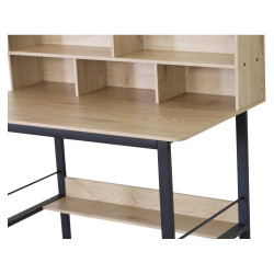 Письменный стол Tempo Kondela Tamis (Oak/Black) Thumb