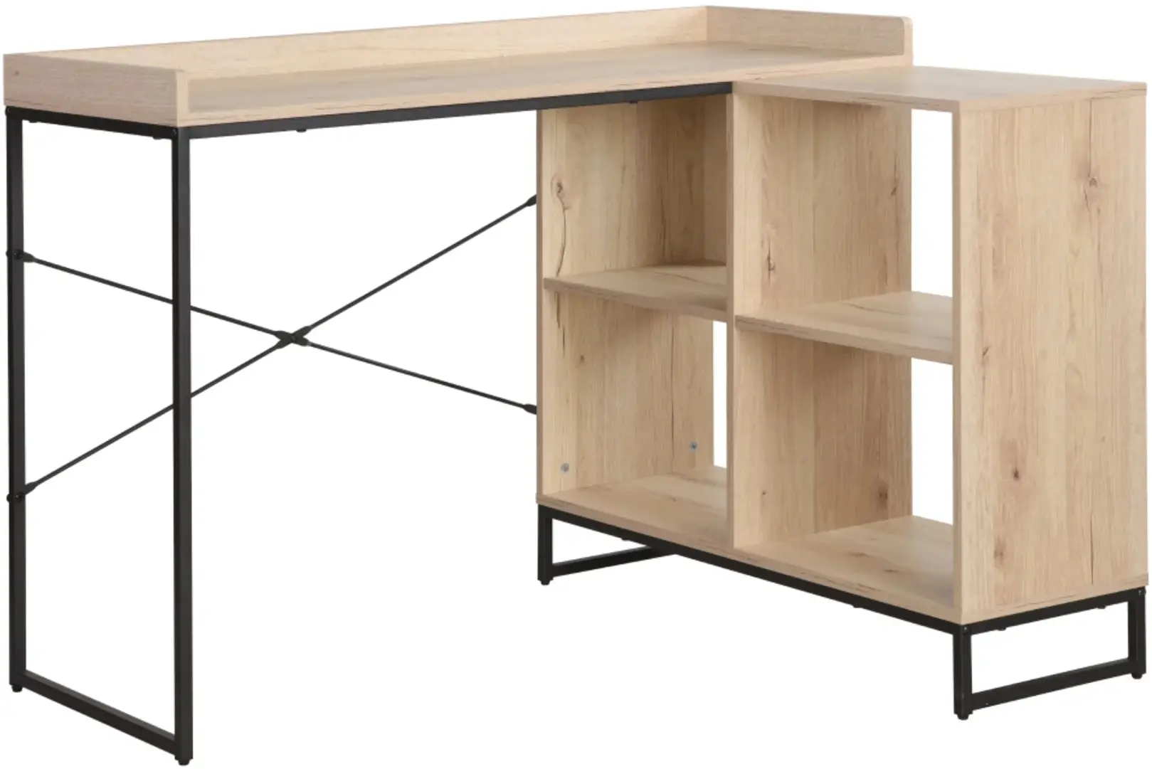 Masa de birou Tempo Kondela Ulostol (Oak/Black) - 2