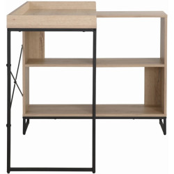 Masa de birou Tempo Kondela Ulostol (Oak/Black) Thumb