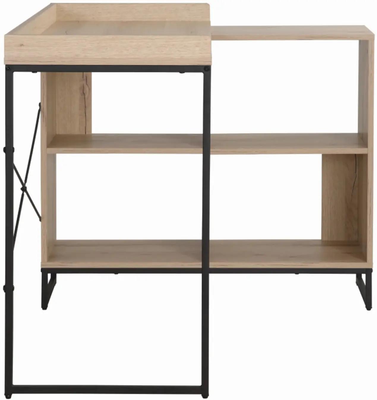 Masa de birou Tempo Kondela Ulostol (Oak/Black) - 3