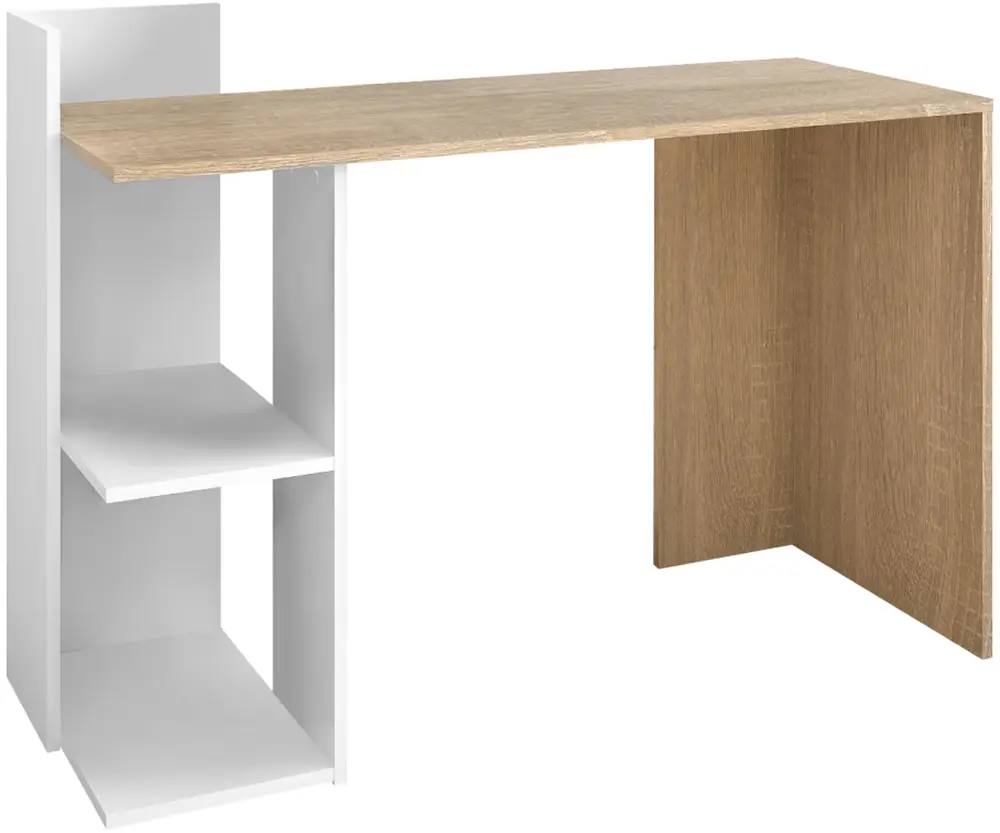 Masa de birou Tempo Kondela Zino New (Sonoma Oak/White)