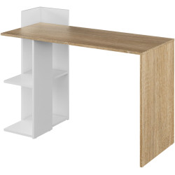 Masa de birou Tempo Kondela Zino New (Sonoma Oak/White) Thumb