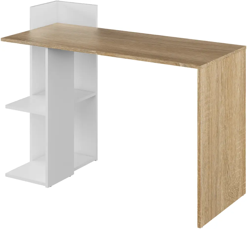 Masa de birou Tempo Kondela Zino New (Sonoma Oak/White)