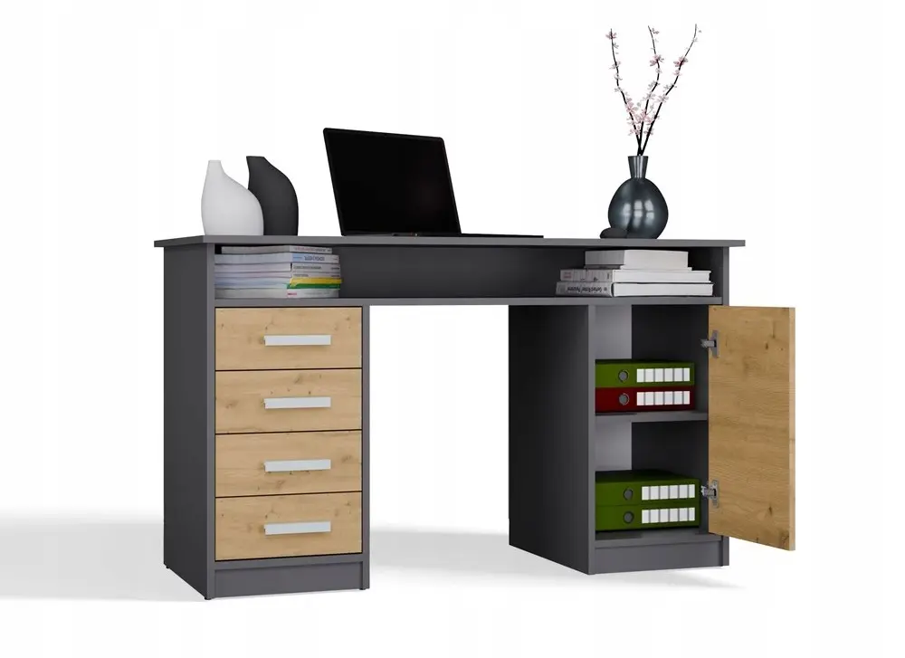 Письменный стол TopEshop ADA (Anthracite/Artisan Oak) - 3