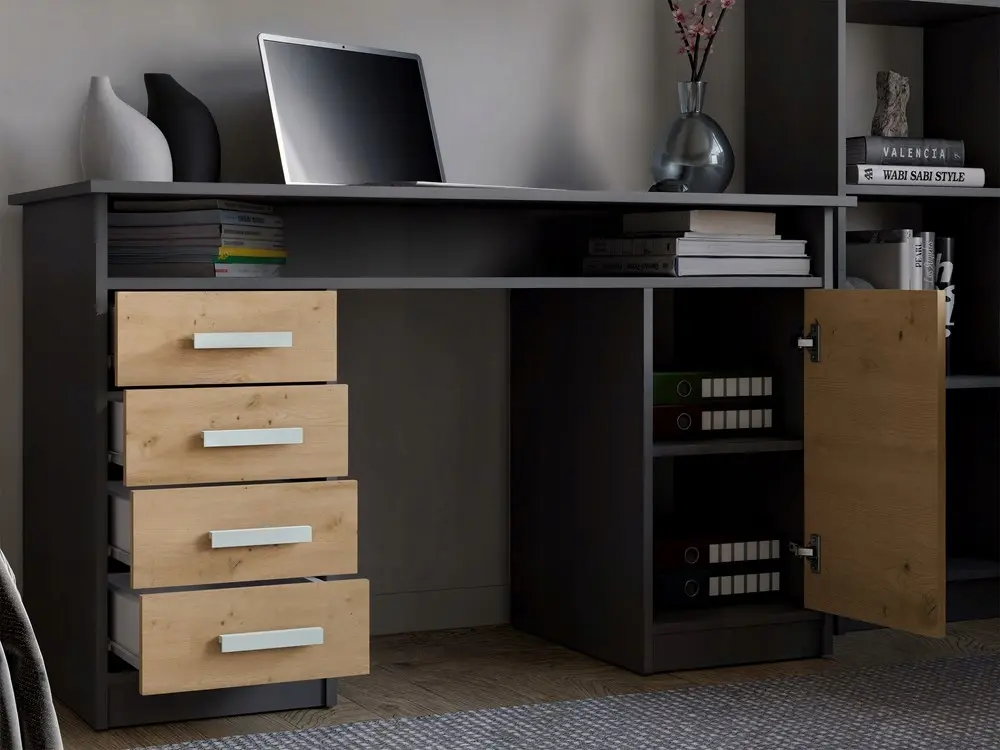 Письменный стол TopEshop ADA (Anthracite/Artisan Oak) - 5