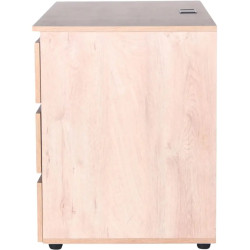 Masa de birou Pluto ST R (Oak/Graphite) Thumb