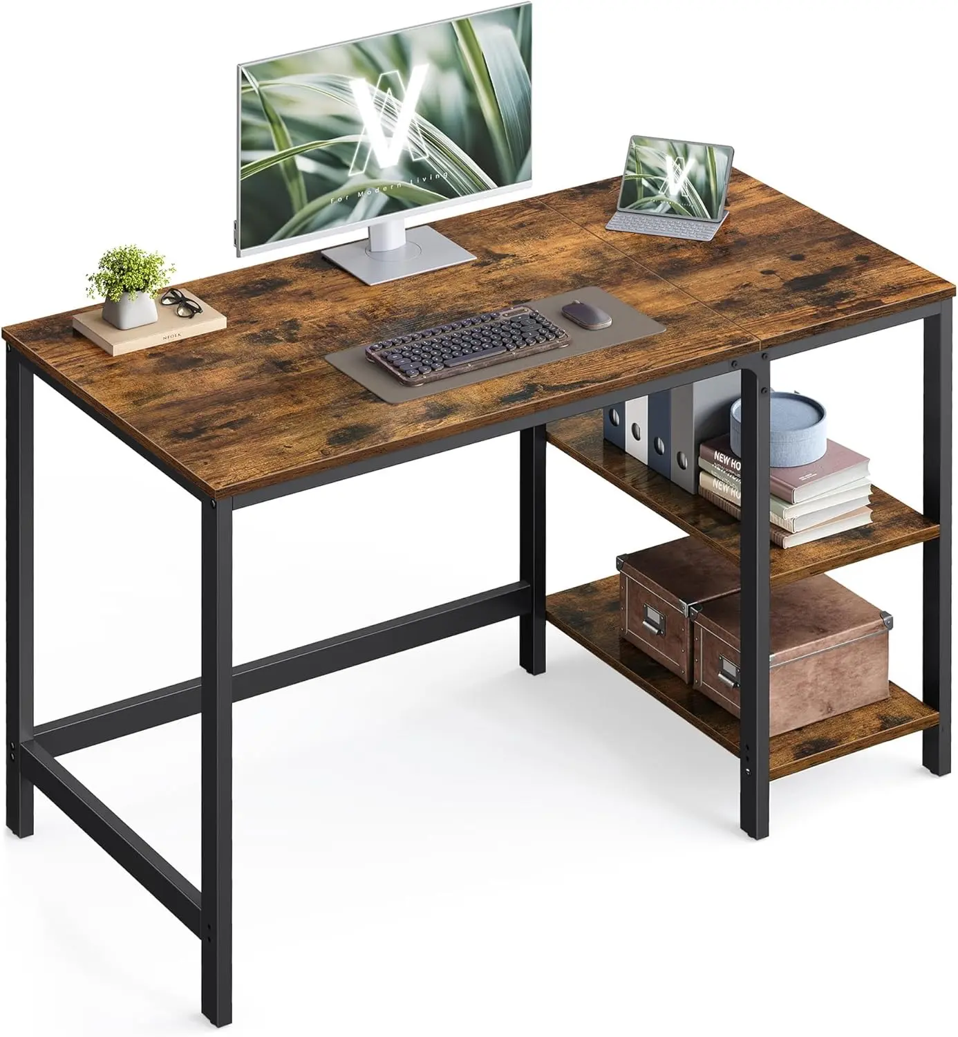 Письменный стол Vasagle LWD47X (Rustic Brown/Black) - 2