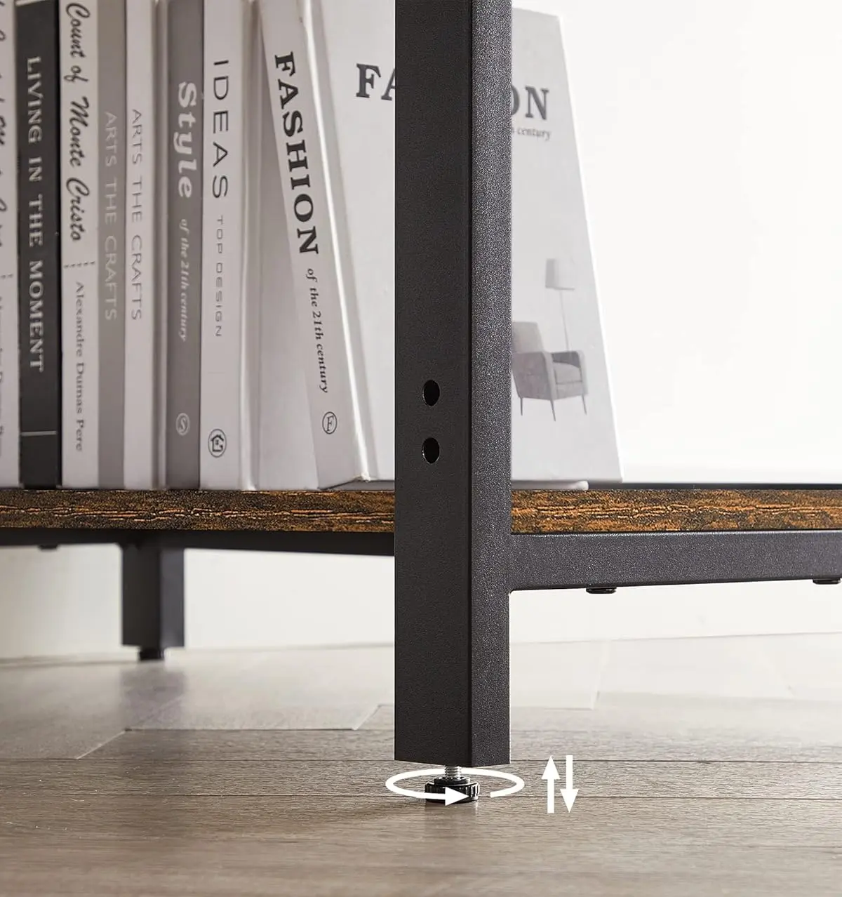 Письменный стол Vasagle LWD47X (Rustic Brown/Black) - 4