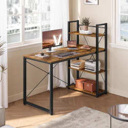 Письменный стол Vasagle LWD48X (Rustic Brown/Black)