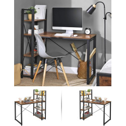 Письменный стол Vasagle LWD48X (Rustic Brown/Black) Thumb