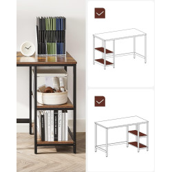 Письменный стол Vasagle LWD55X (Rustic Brown/Black) Thumb