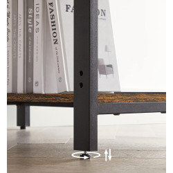 Письменный стол Vasagle LWD55X (Rustic Brown/Black) Thumb