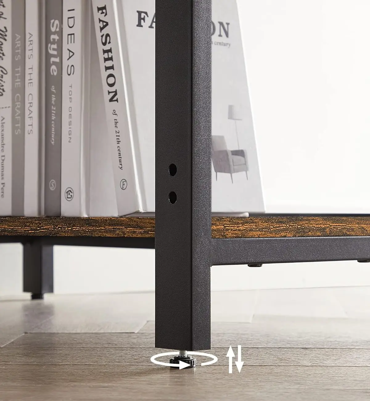 Письменный стол Vasagle LWD55X (Rustic Brown/Black) - 7