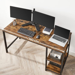 Письменный стол Vasagle LWD55X (Rustic Brown/Black) Thumb