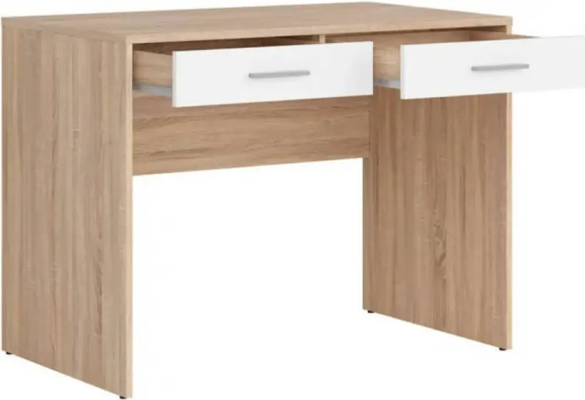 Masa de birou Yasen Nepo BIU2S (Sonoma Oak/Nymphaea Alba)