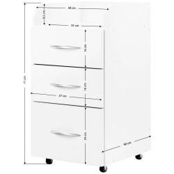 Comoda cosmetologica Activeshop Kombi II 108106 (White) Thumb