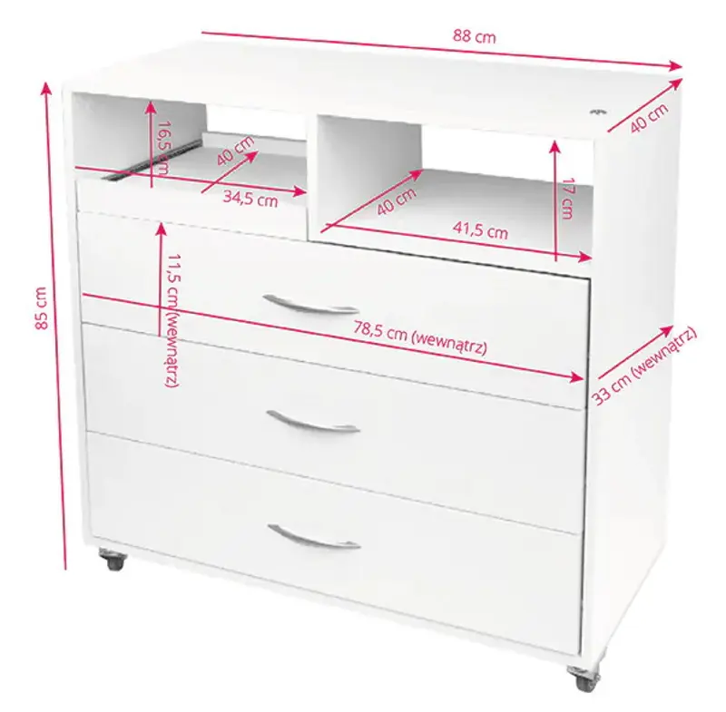 Comoda cosmetologica Activeshop Y-200 131179 (White)