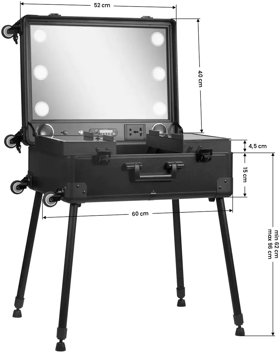 Органайзер-чемодан для косметики Activeshop 136922 (Black)