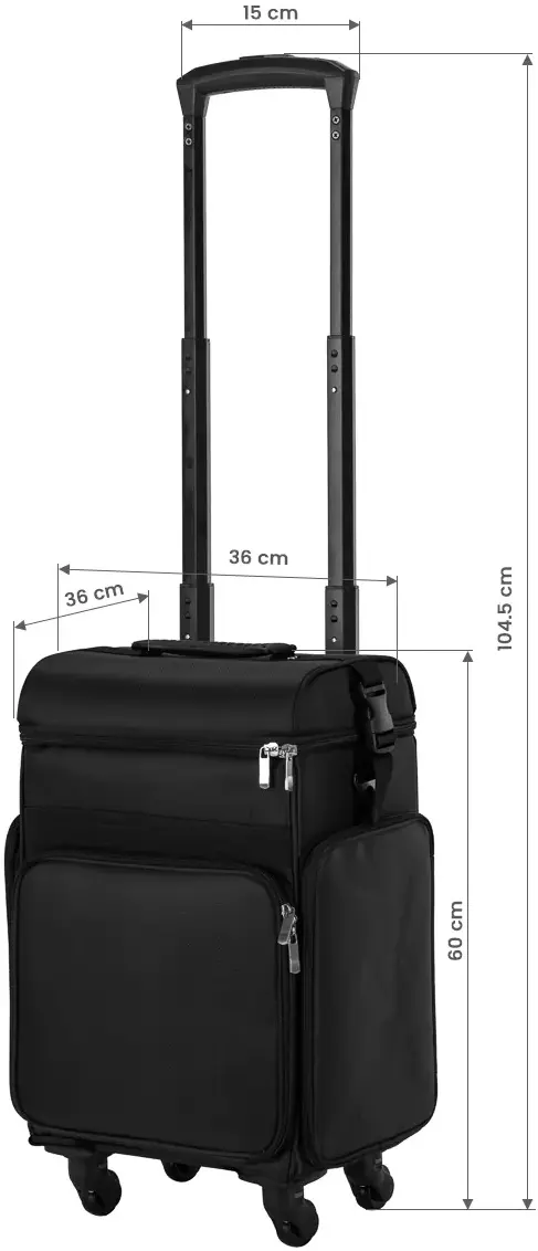 Valiză organizator cosmetic Activeshop Look 328 148521 (Black)