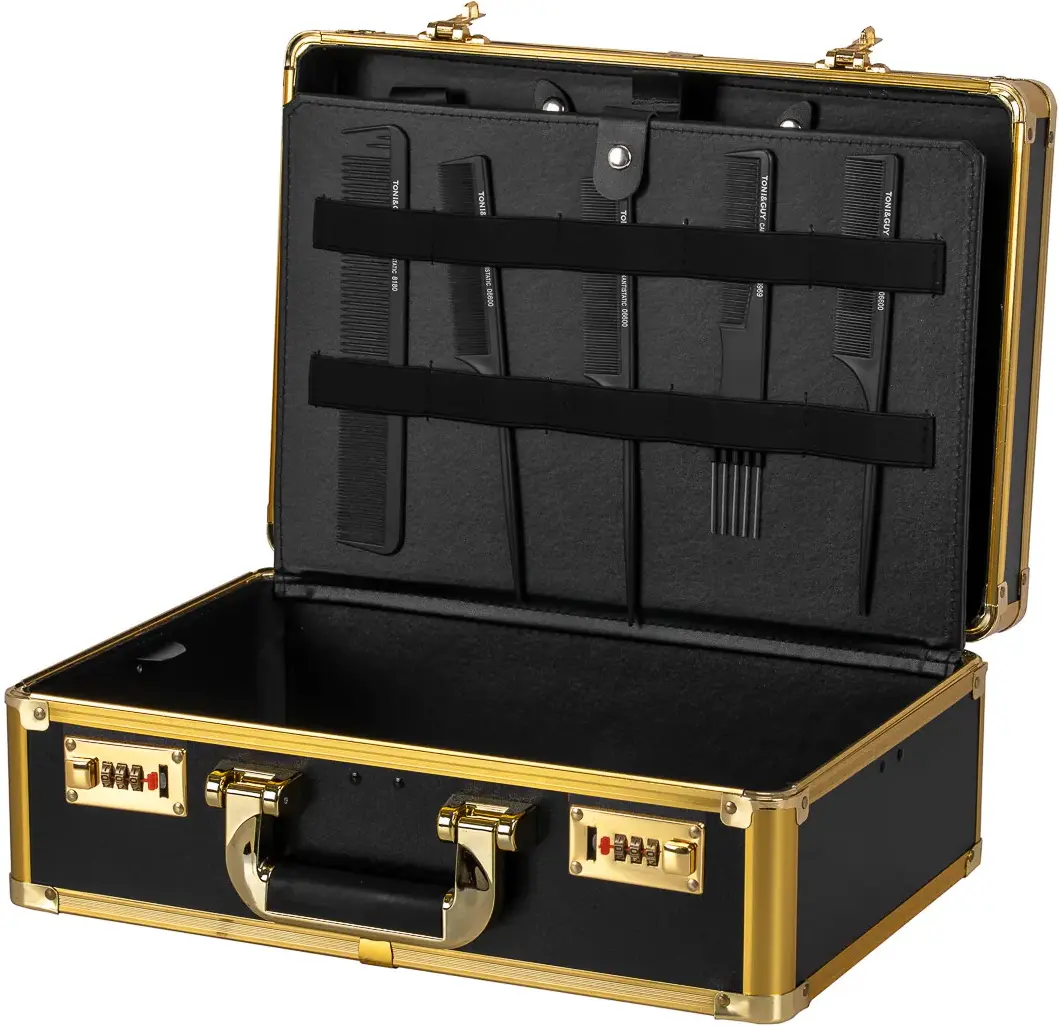 Valiză organizator cosmetic Activeshop 125645 (Black/Gold)