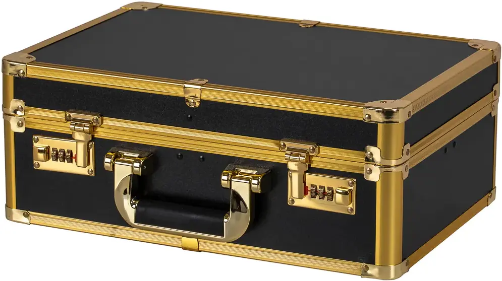 Valiză organizator cosmetic Activeshop 125645 (Black/Gold)