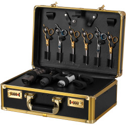 Valiză organizator cosmetic Activeshop 125645 (Black/Gold)