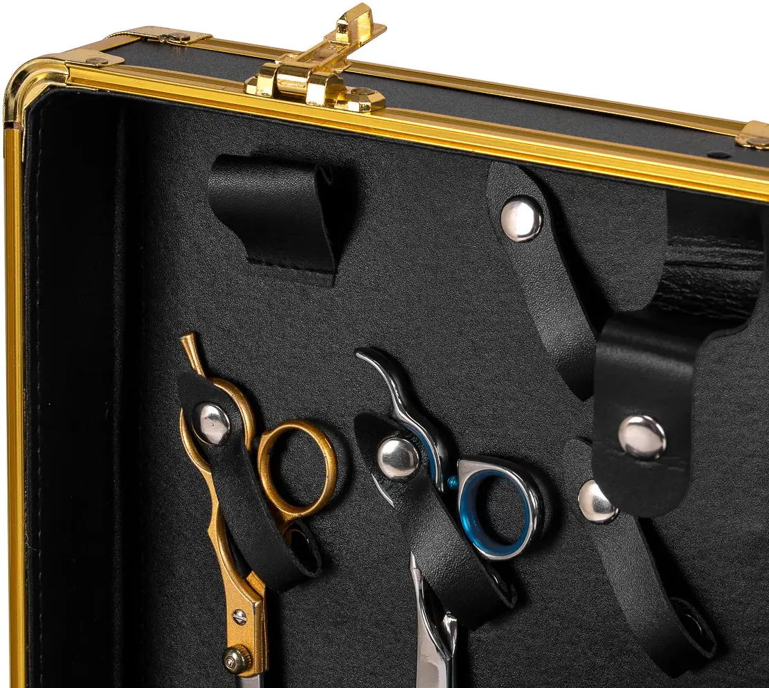 Valiză organizator cosmetic Activeshop 125645 (Black/Gold)