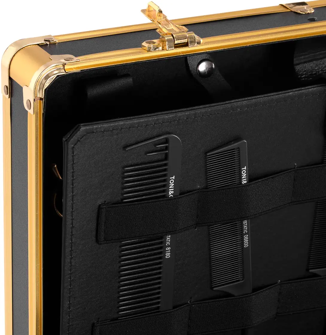 Valiză organizator cosmetic Activeshop 125645 (Black/Gold)